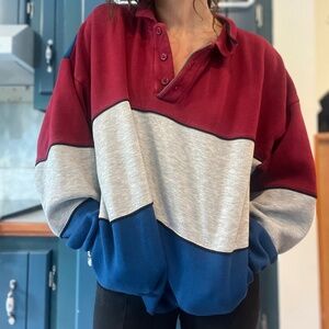 Retro Colorblock Sweater
